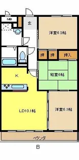 アトラクティブS・T【1階】の間取り