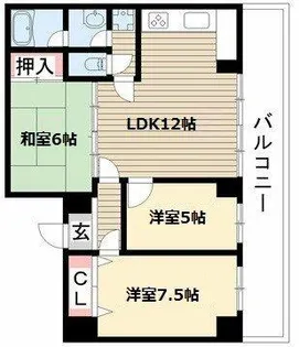 つつじが丘テラス【4階】の間取り