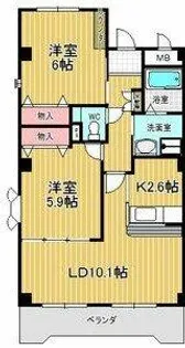 ヴェルス【1階】の間取り