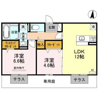 VillaPino美原【302号室】の間取り