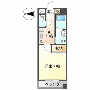 アンナマリー ミズホ【1階】の間取り