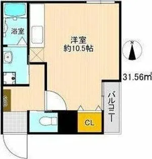 マリアロッソ天神山【4階】の間取り