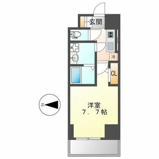 エスリード大須アヴェニュー【13階】の間取り