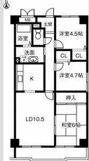 3LDKの間取り画像