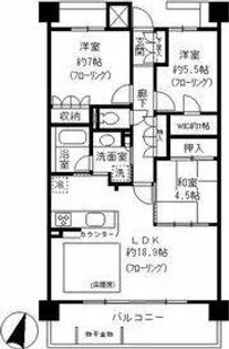 東山公園レジデンス【4階】の間取り