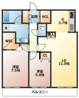 ザ・上本町タワー【4階】の間取り