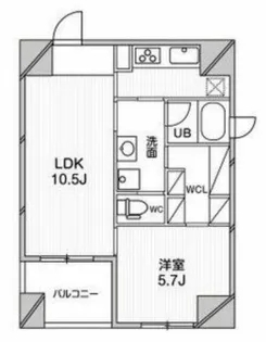 ルクレ堺筋本町レジデンス【2階】の間取り