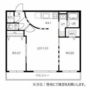 ガーデンテラス24【4階】の間取り