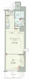 エステムコート難波EASTレオルガ【12階】の間取り