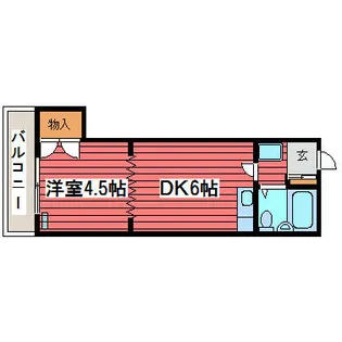 ハイツビバリーヒルズ【405号室】の間取り