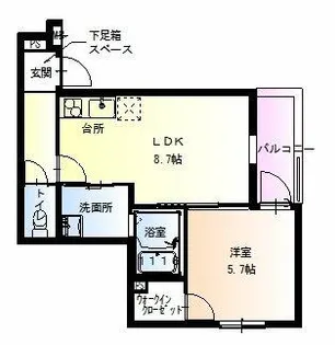 フジパレス西立花Ⅱ番館【103号室】の間取り