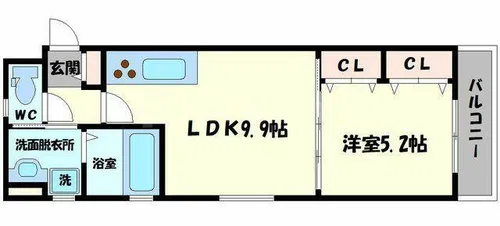 ラモーナ門真南【3階】の間取り
