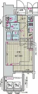 プレサンス心斎橋レヨン【10階】の間取り
