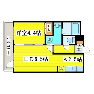 シリウスタウン【408号室】の間取り