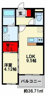 FIRST STEP KITAIZUMI【1階】の間取り