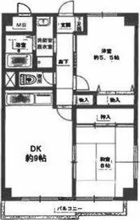 ハイマート宮山台【202号室】の間取り