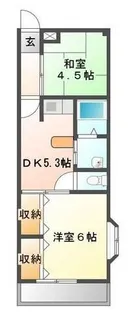 トラミッド友栄【101号室】の間取り