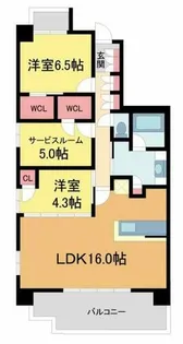 クレヴィア池田【11階】の間取り