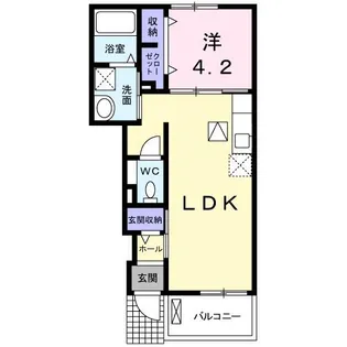 プランドールⅡ【1階】の間取り