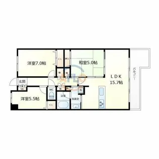 3LDKの間取り画像