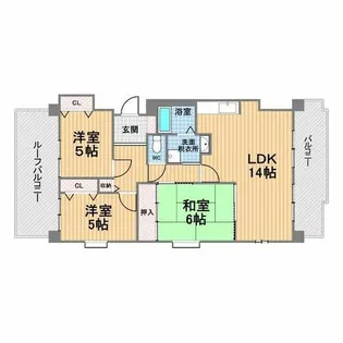ジュエルコート甲子園口【4階】の間取り