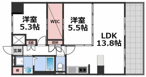 ハイラインⅢ【10階】の間取り