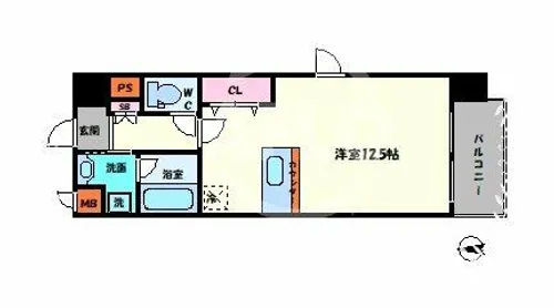 プライマリィK【7階】の間取り