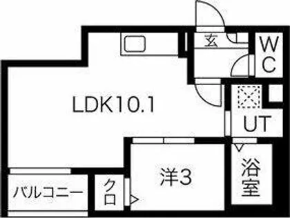 Jack kanseiⅢ【1階】の間取り