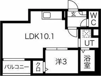 Jack kanseiⅢ【1階】の間取り