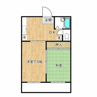 大阪府堺市西区家原寺町1丁【アパート】の間取り