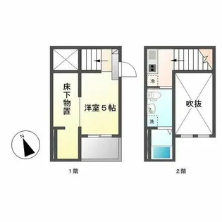 リデンテ辰巳【2階】の間取り
