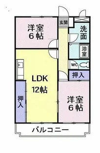 大阪府泉大津市寿町【マンション】の間取り