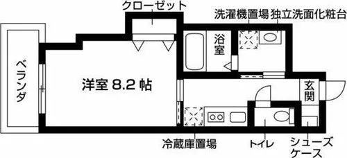 エルメディオ千種【5階】の間取り