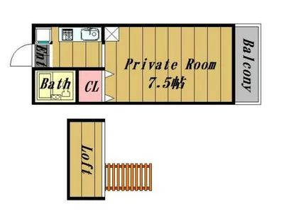 エステートピア汐之宮【202号室】の間取り