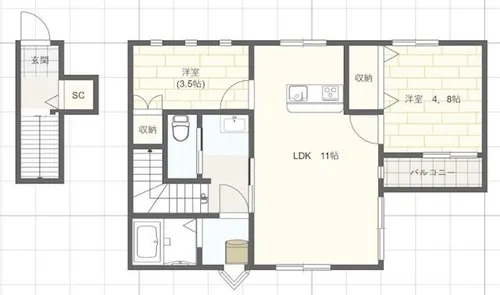 アルクヴィラ【2階】の間取り