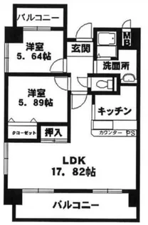 ベーセベージェ西今宿【6階】の間取り