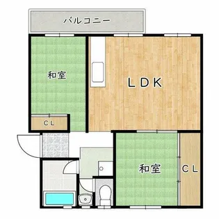 大阪府大阪狭山市西山台5丁目【マンション】の間取り