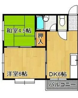 三幸ハイツ【2階】の間取り