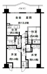 APAガーデンスプリングス鳳【5階】の間取り