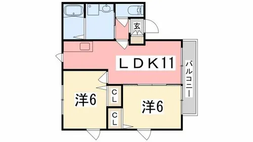 ガーデンハイツB棟【201号室】の間取り