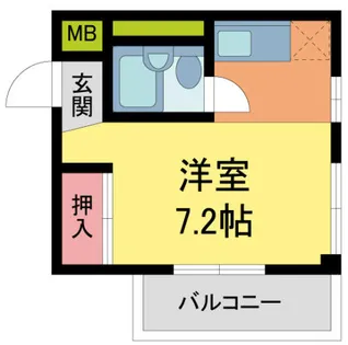リバーヒルハイツ【203号室】の間取り