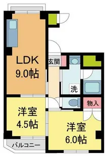 クレセント夙川【202号室】の間取り