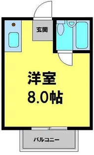 川西ハイツ【312号室】の間取り