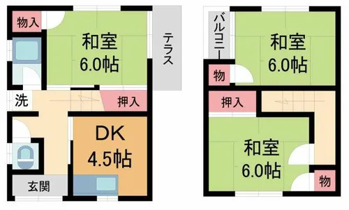 兵庫県川西市小花1丁目【一戸建】の間取り