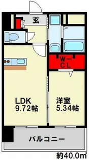 THE SQUARE Glory Residence【5階】の間取り