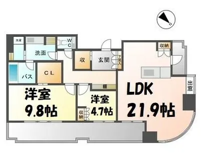 千種タワーヒルズ【19階】の間取り