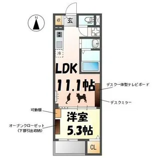 ウェストウィングⅤ【3階】の間取り