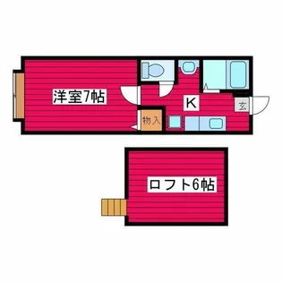 Villa Tsukisappu【1階】の間取り