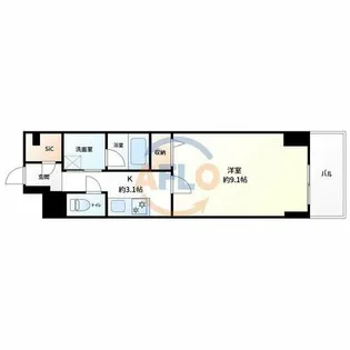 サンエール南堀江【3階】の間取り