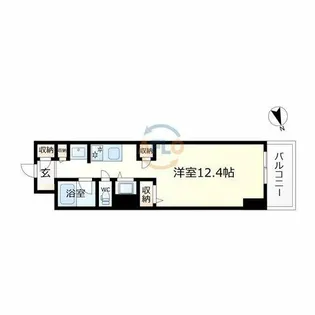 サンエール南堀江【4階】の間取り